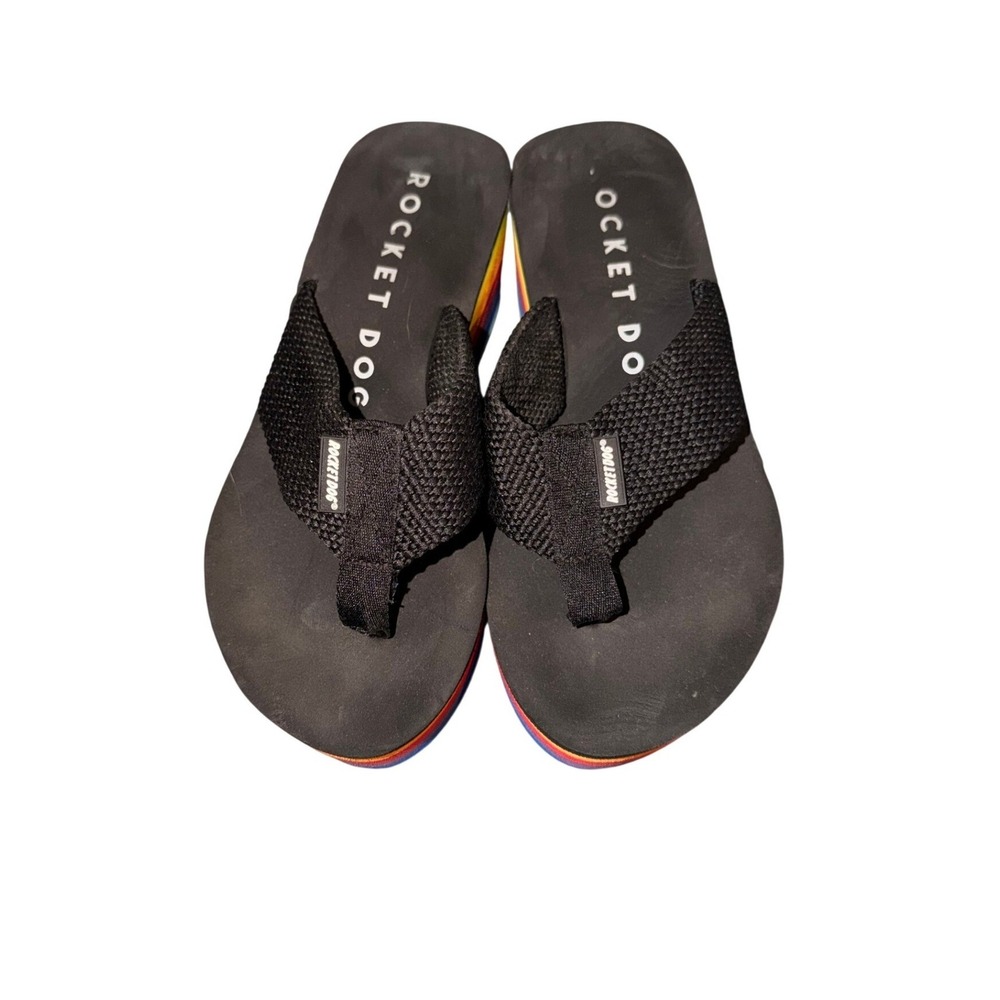 Rocket Dog‎ Crush Rainbow Pride Wedge Sandal Size 9 - Picture 4 of 5